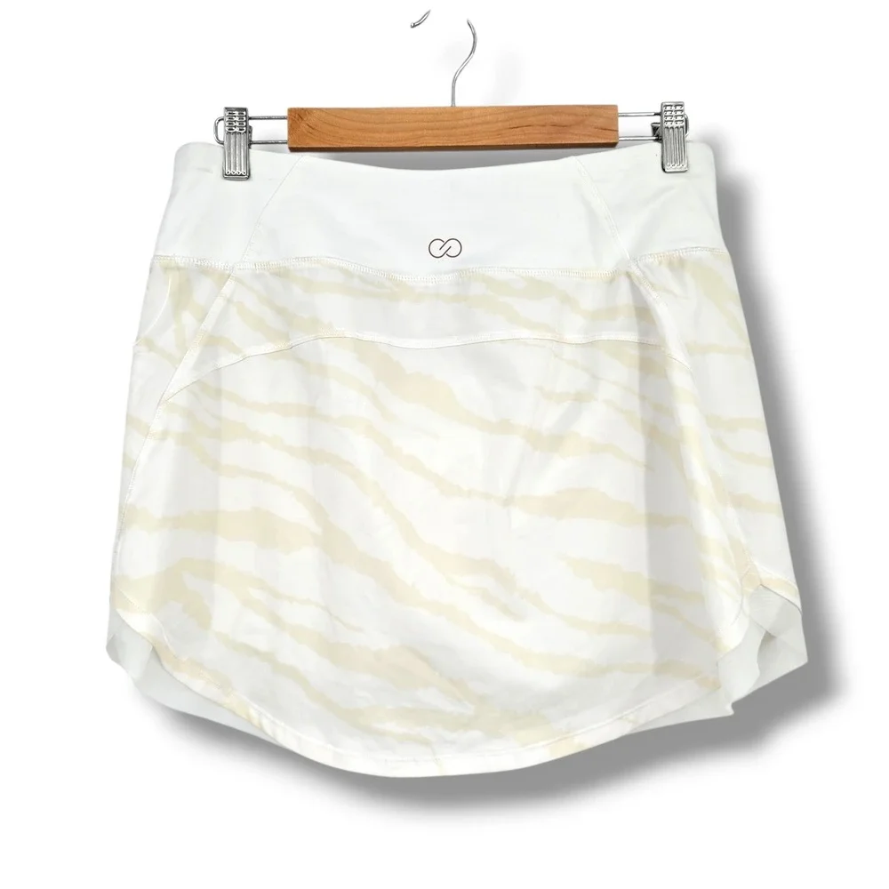 Calia by Carrie Underwood Womens White Zebra Print Athletic Skort Size M